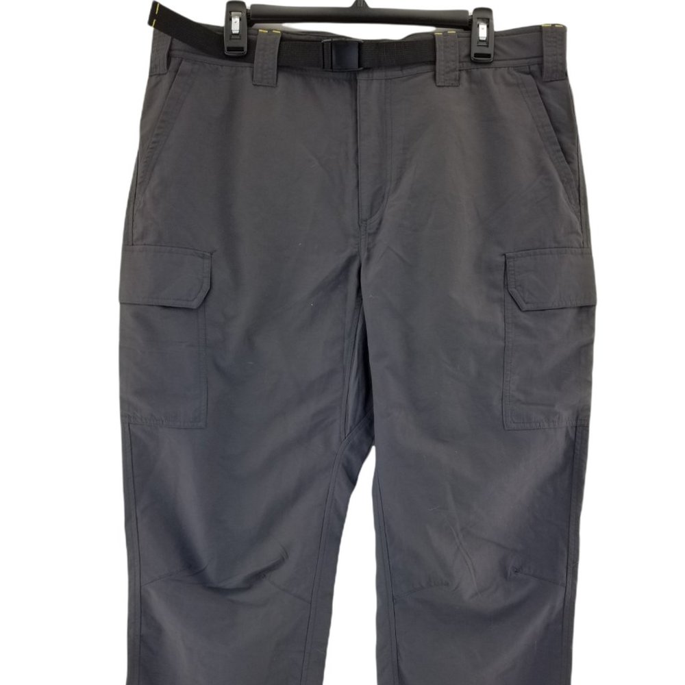 Eddie Bauer Outdoor lightweight  Pant Men  Belted Hiking Cargo  38 x 30